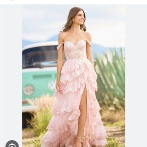 Sherri Hill 55500 Pink/Blush size 4